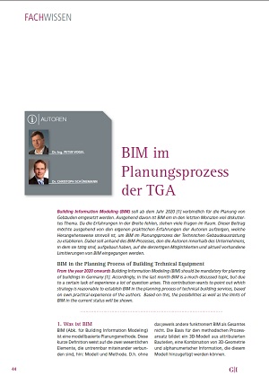 BIM Planungsprozess TGA Cover