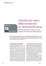 Solarthermie speist Mikrowärmenetz